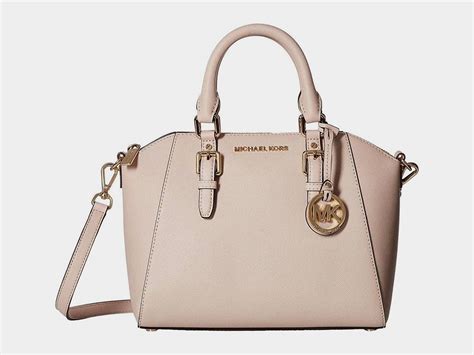 Michael Kors Saffiano Ciara Medium Messenger Pale Pink 